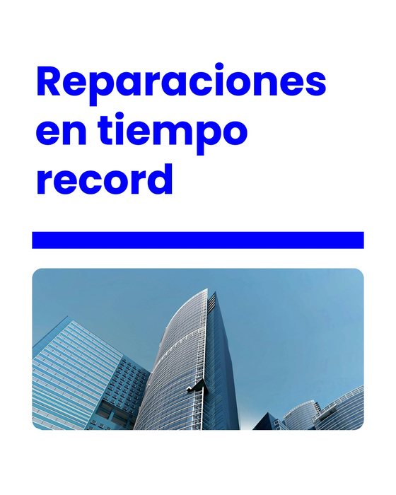 Reparaciones en tiempo record